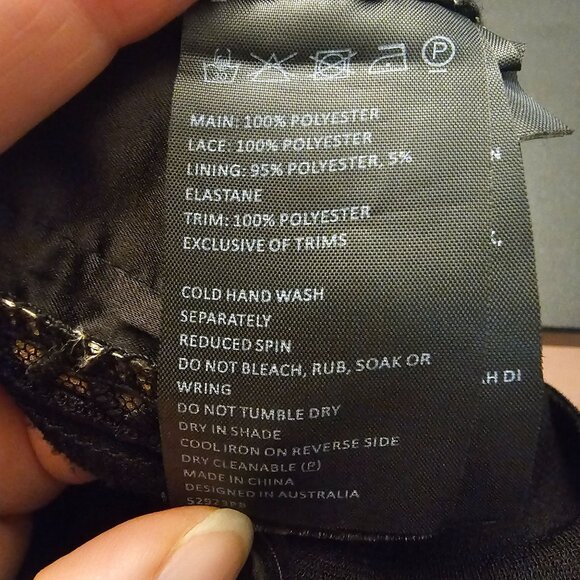 Bardot Black Laced Detail Jumpsuit Sz 4 Sleeveless Straight Leg Whimsigoth Glam - Picture 9 of 10